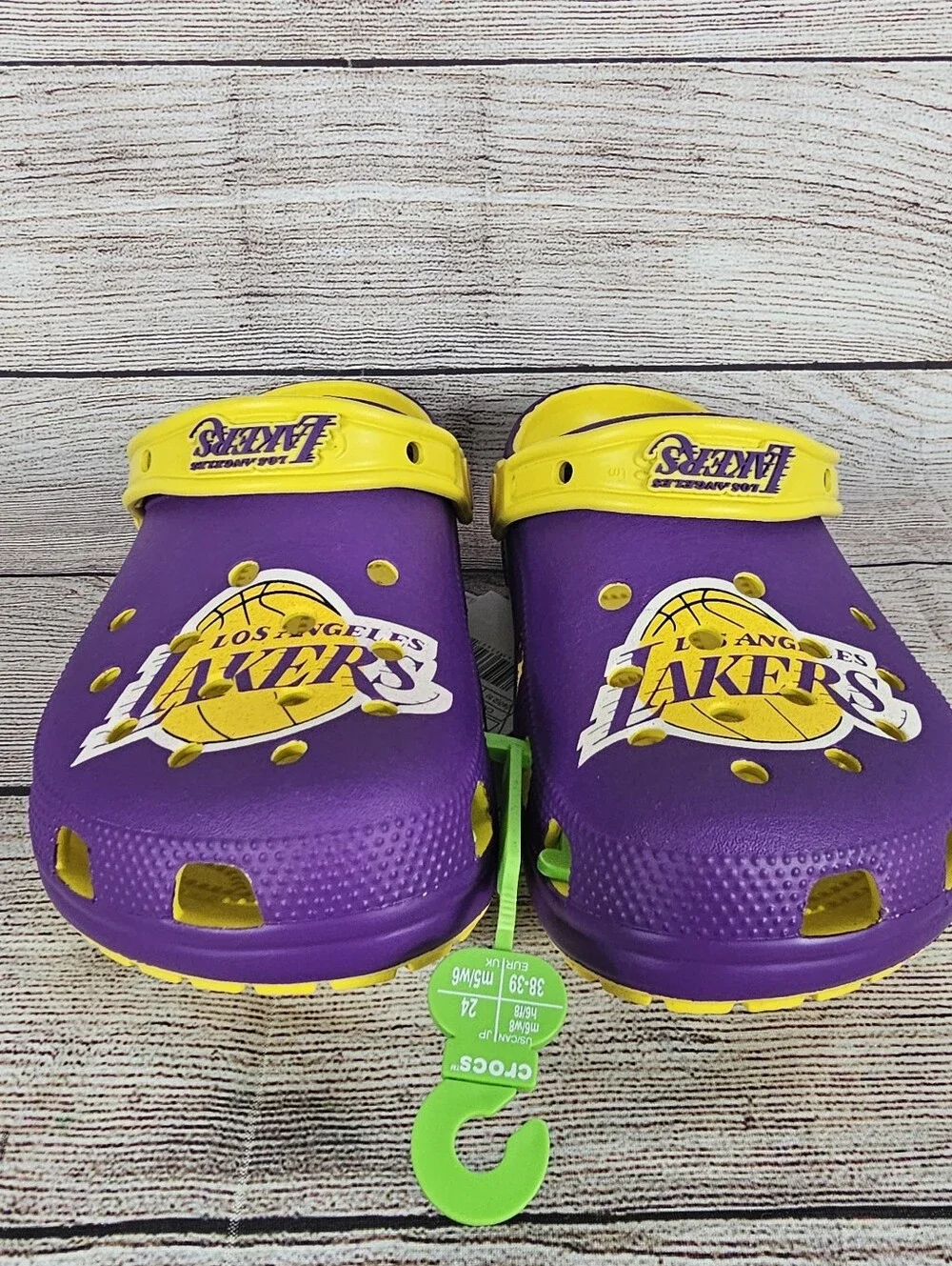 Crocs x Los Angeles Lakers Classic Clogs  Purple Slip On NWOT